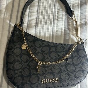 GUESS Black Logo Shoulder Bag